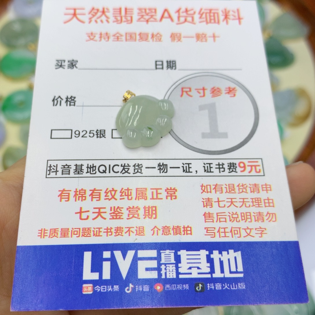 翡翠颈饰未镶嵌翡翠