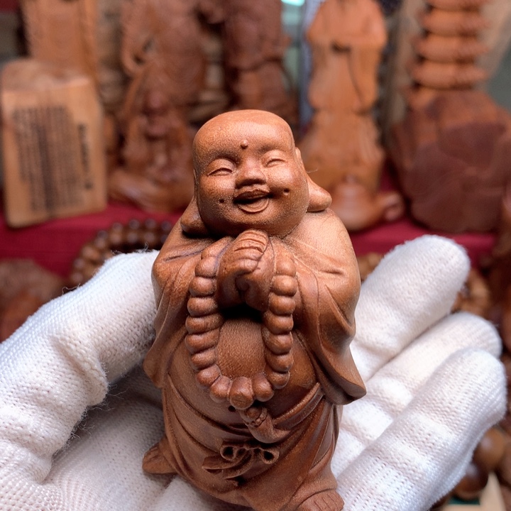 檀香木其他老山檀手把件奶香