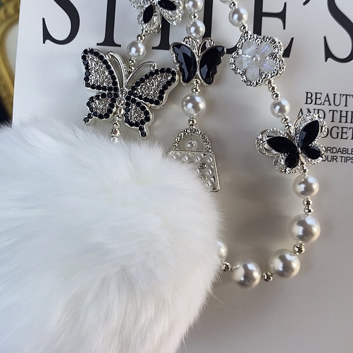 琉璃磁石蝴蝶款手机链包挂