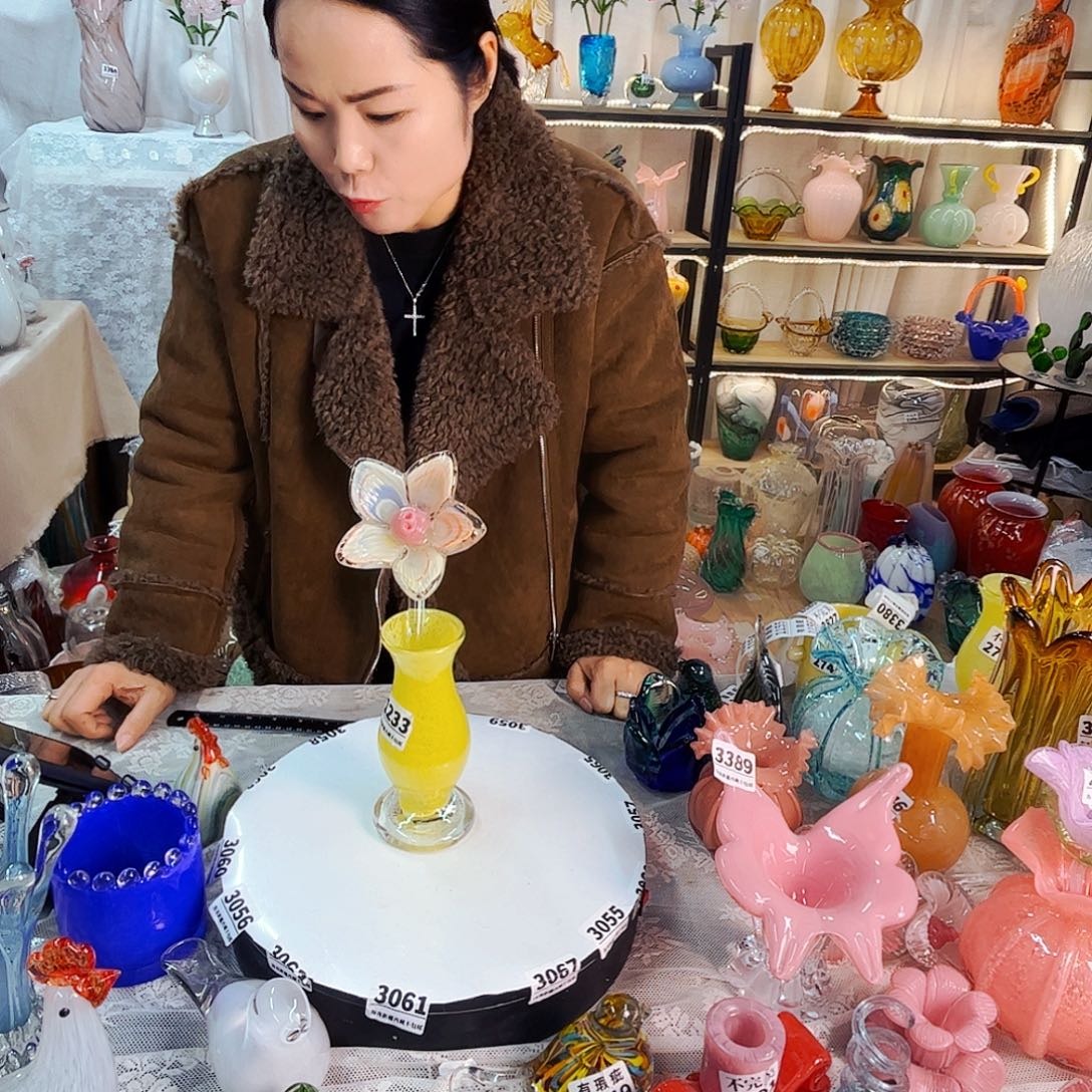 1花1瓶不完美家悦美居琉璃摆件