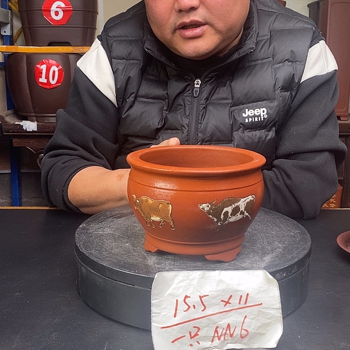 花盆紫砂货号一只NN6