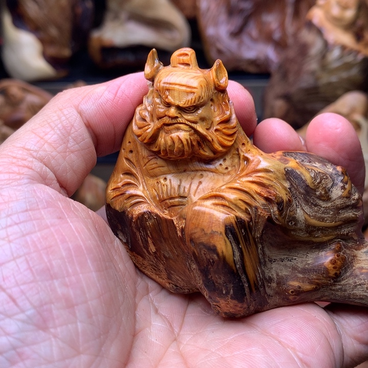 柏木（崖柏）崖柏陈化料手把件