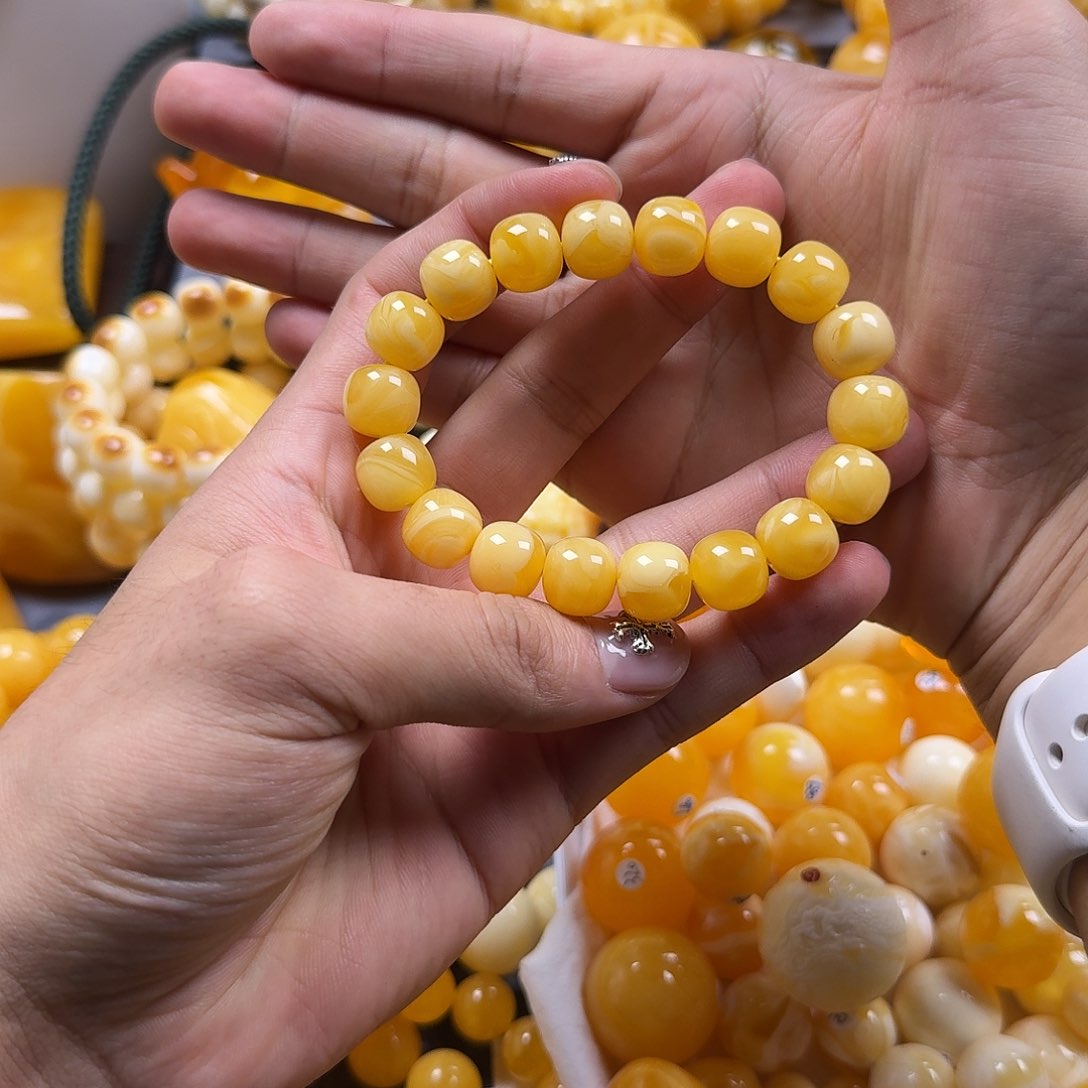 蜜蜡珠宝奇石未镶嵌同料老型12mm