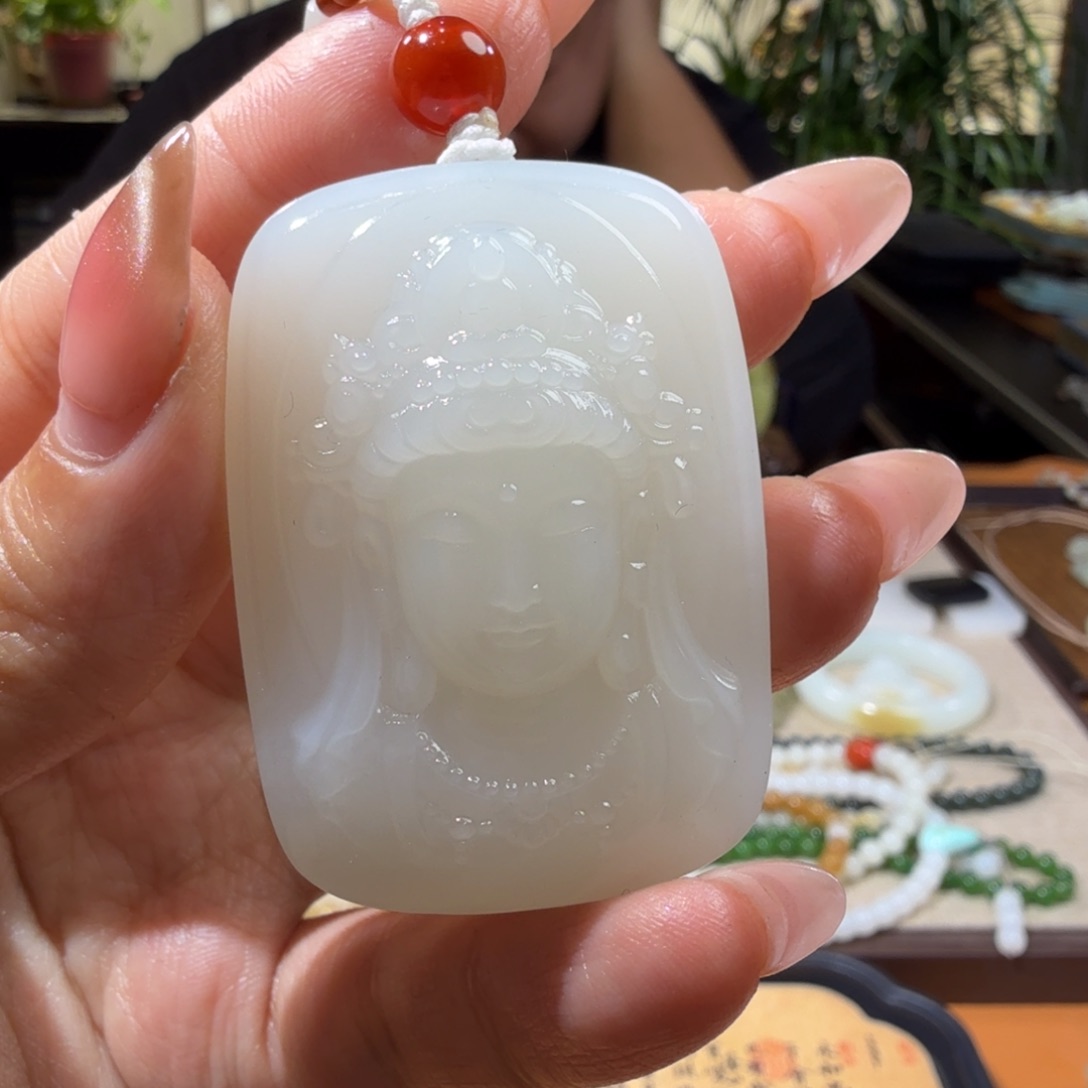 和田玉挂件未镶嵌周*