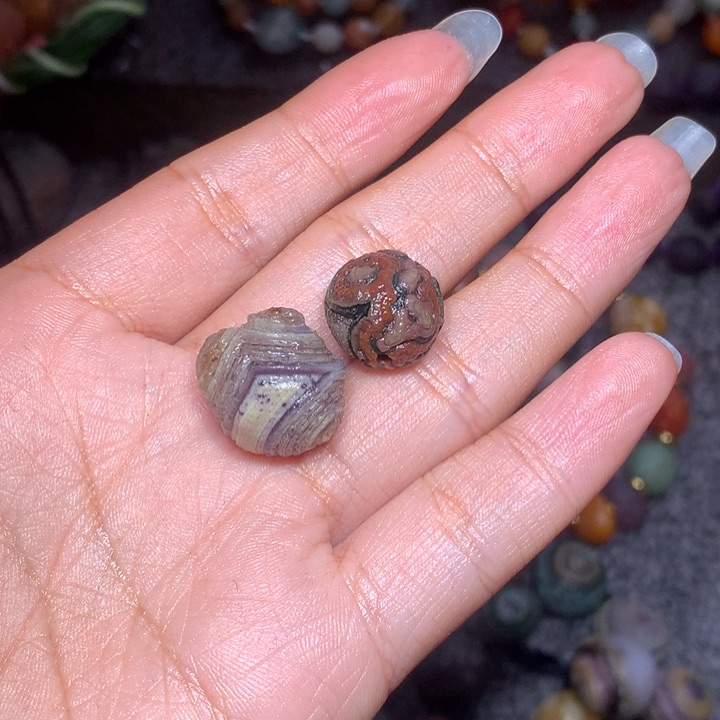 玛瑙/玉髓未镶嵌珠宝半成品℘****࿐