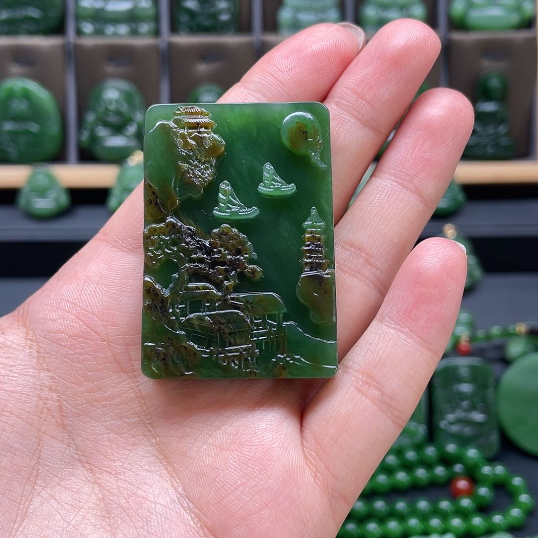 和田玉吊坠未镶嵌