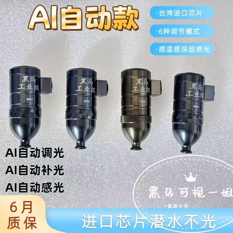 黑马工业级 感温感深浑水专用可视探鱼器水下探头