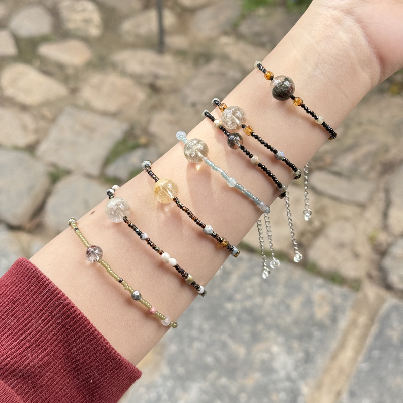 钛钢手链 【四季幽灵】一物一图 售完无补 原创手作串珠手链手串