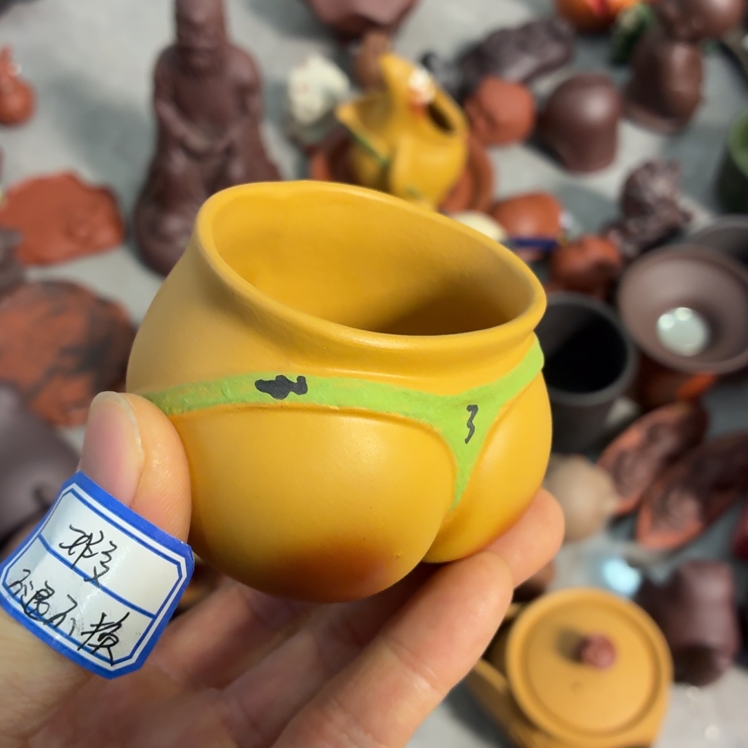 紫砂茶杯瑕疵不退不换介意勿拍