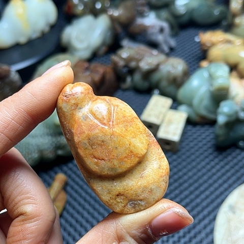 白玉菩提吊坠摆件