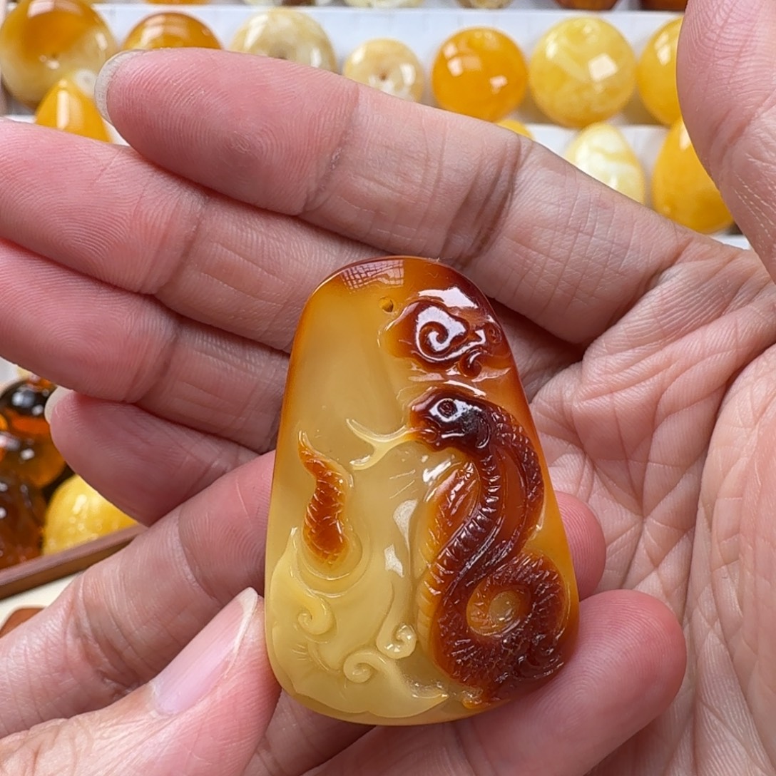 蜜蜡颈饰未镶嵌蜜蜡