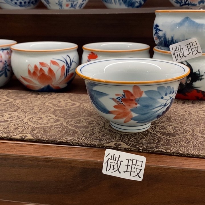 釉下老陶泥手工绘制