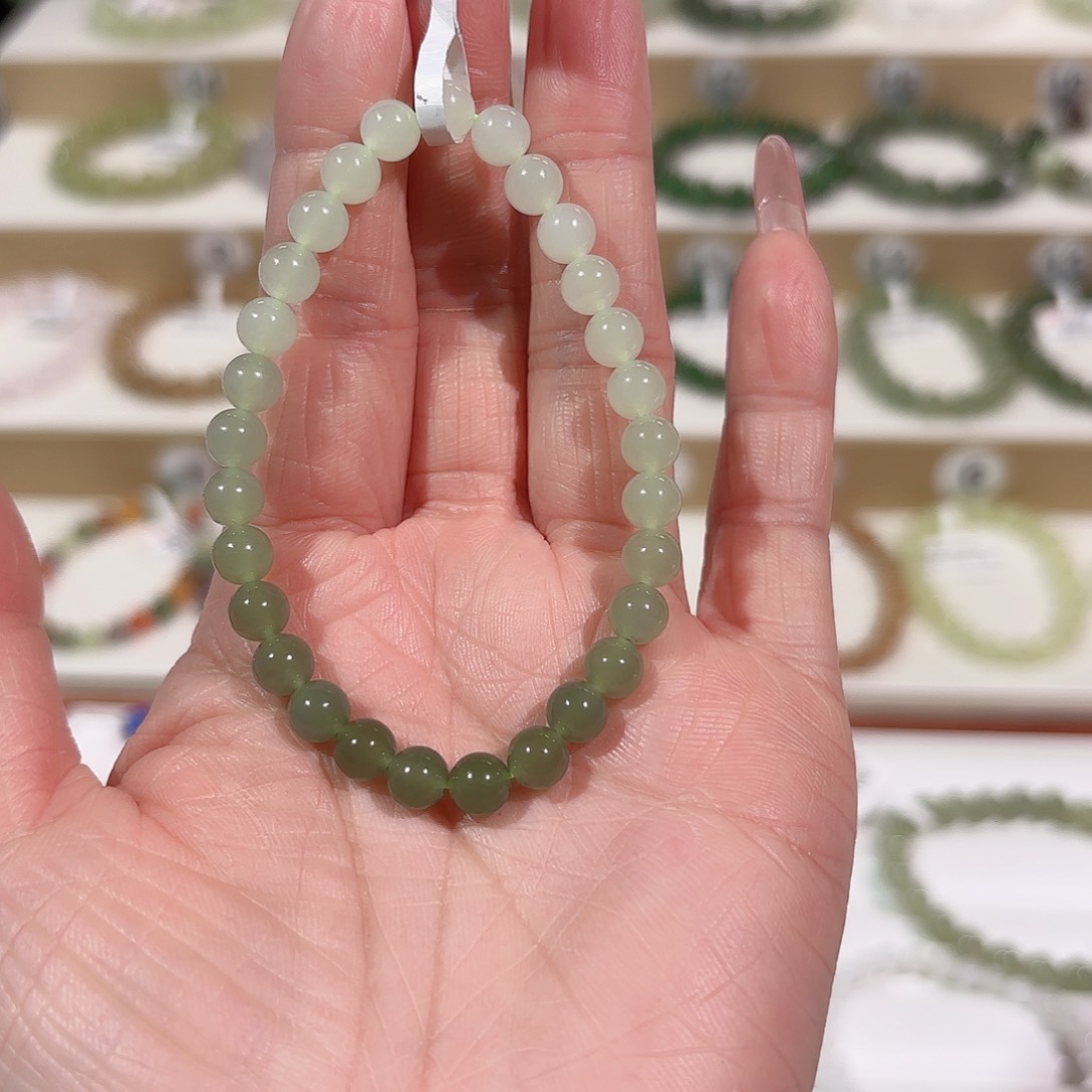 和田玉手链未镶嵌上***8V