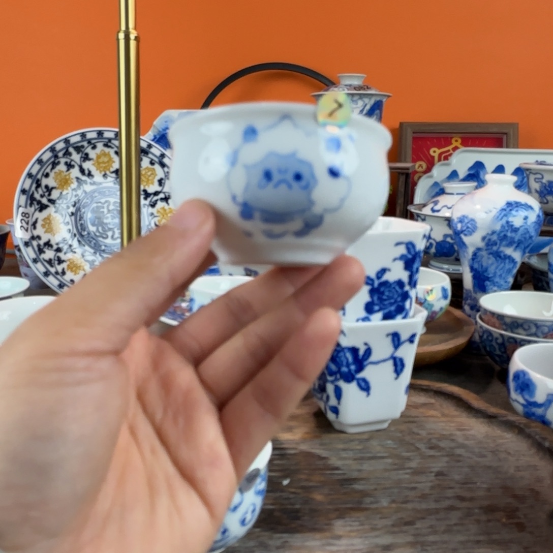 瓷片景德镇手绘青花茶器7