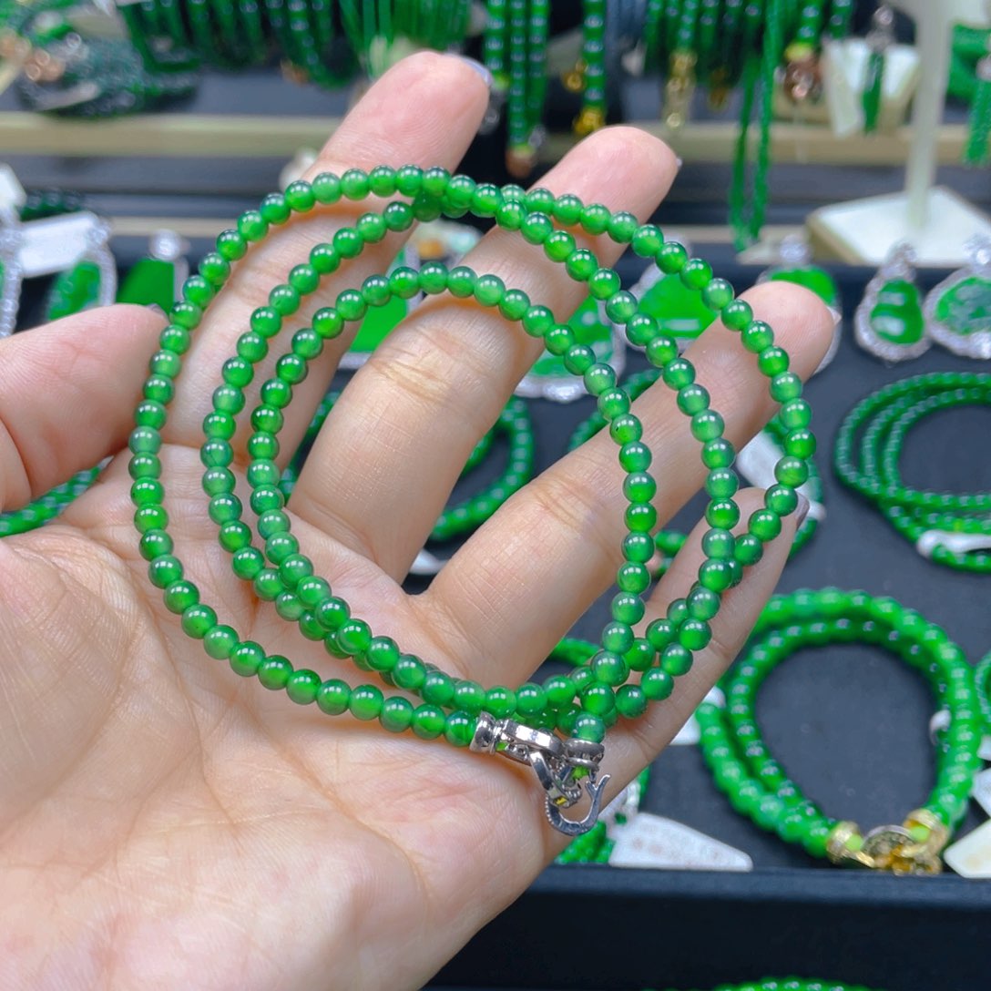 颈饰未镶嵌翡翠项链4