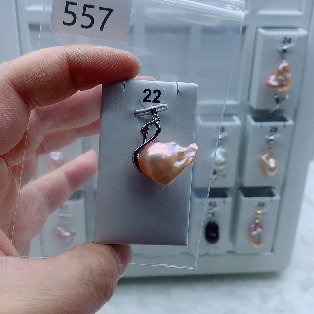 吊坠(不含链)淡水珍珠合金