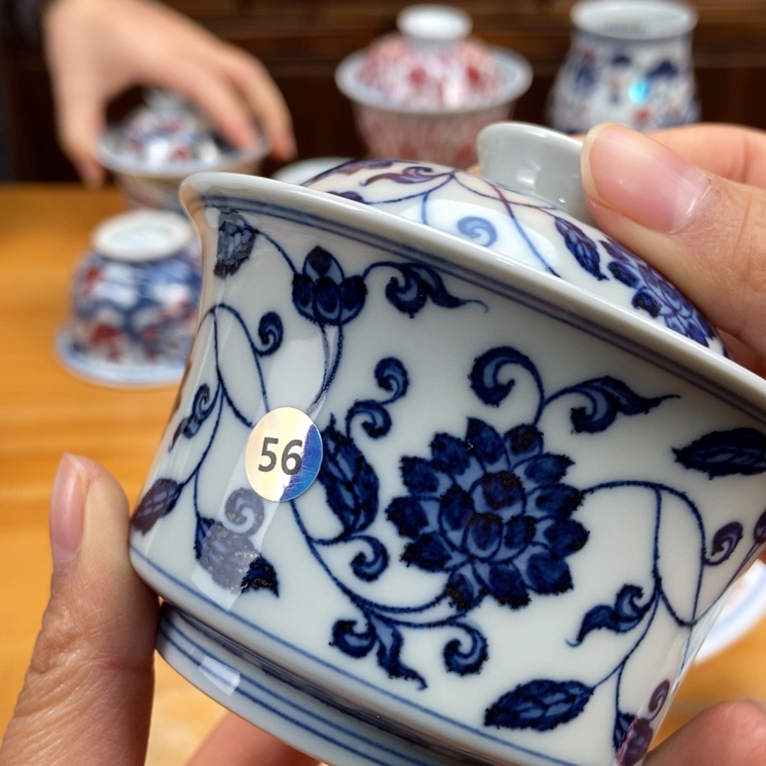 手绘现代茶具非古董