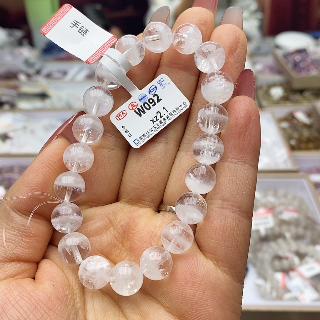 水晶手链未镶嵌W092白幽灵
