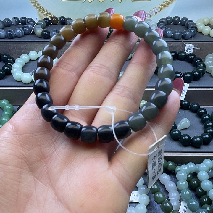 和田玉未镶嵌手链