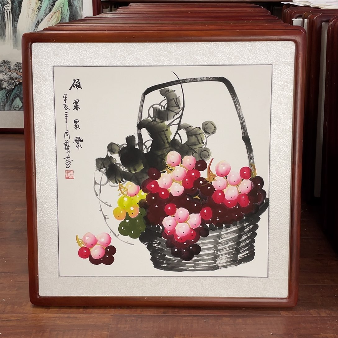 国画带框尺寸63*63厘米