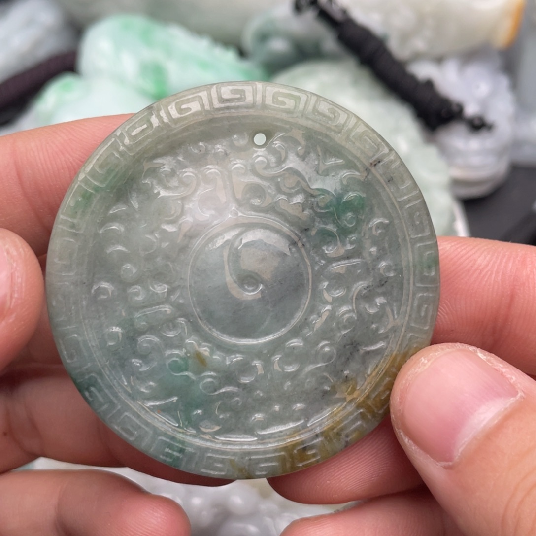 翡翠未镶嵌吊坠(不含链)