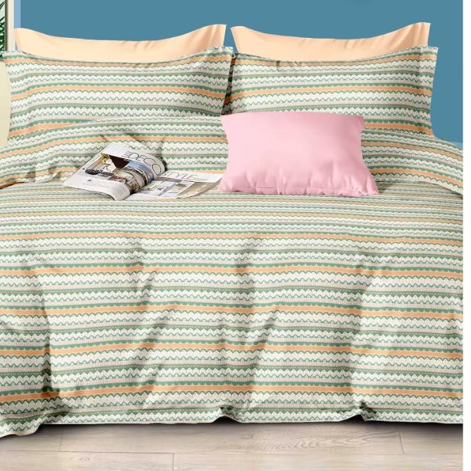 梦静条纹山东老粗布原棉加厚大床单