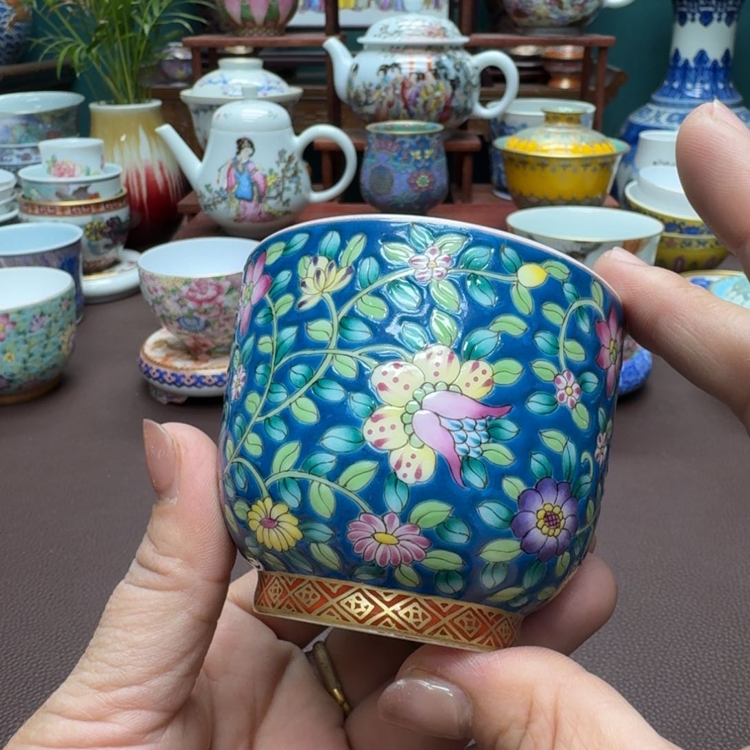 瓷片景德镇仿古手工制作精品展示