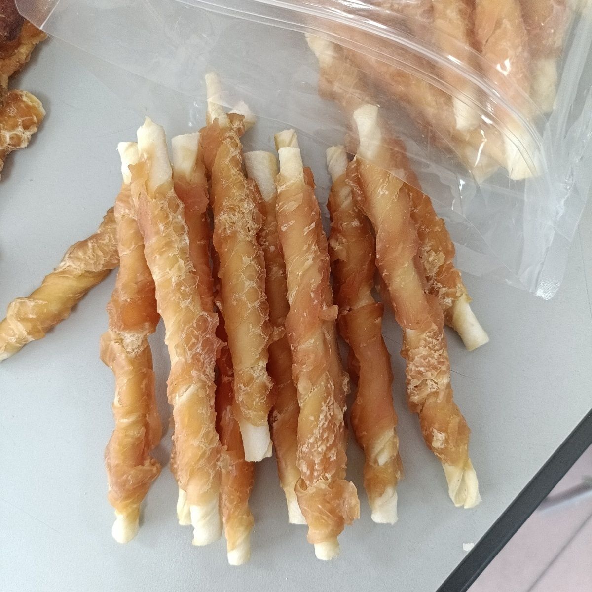 鸡肉牛皮磨牙棒狗狗磨牙零食真牛皮训练奖励小型犬大型犬