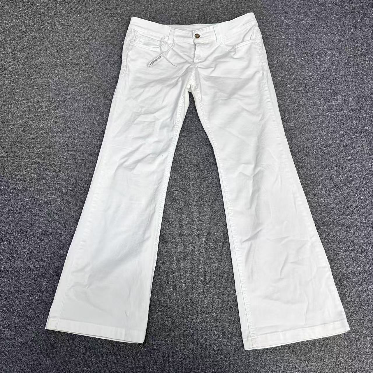 99新 GUCCI/古驰 白色休闲百搭长裤jxsc0227 44码