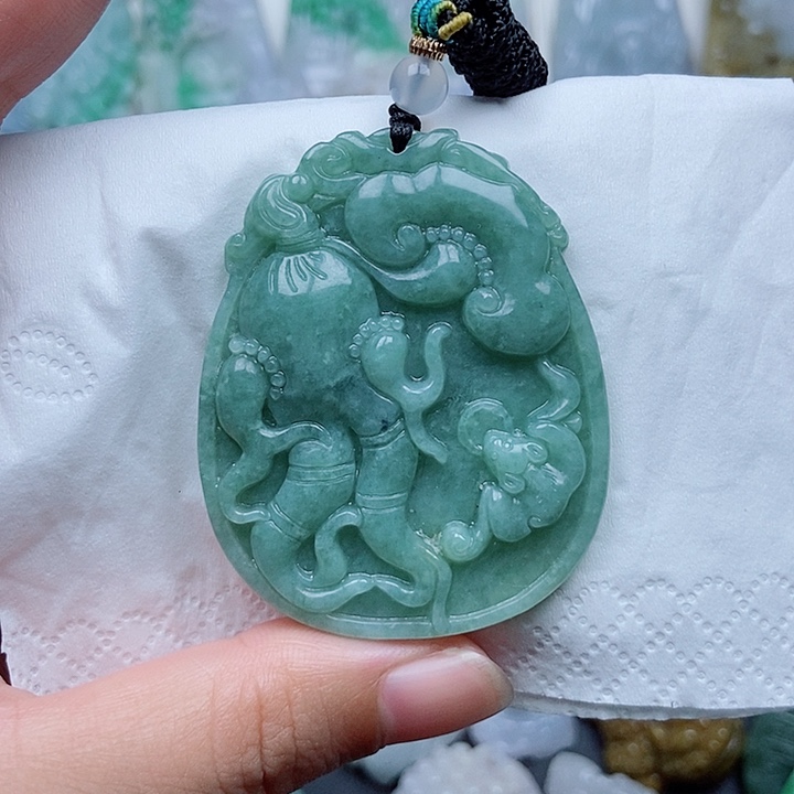 翡翠未镶嵌吊坠(不含链)翡翠