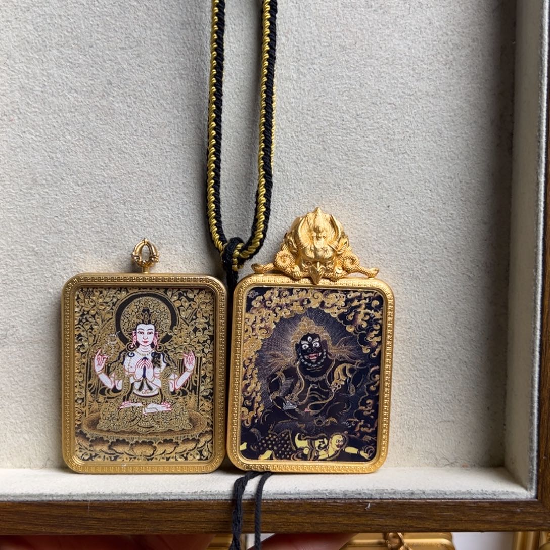 富***叔吊坠双面定制 四壁 黑老爷