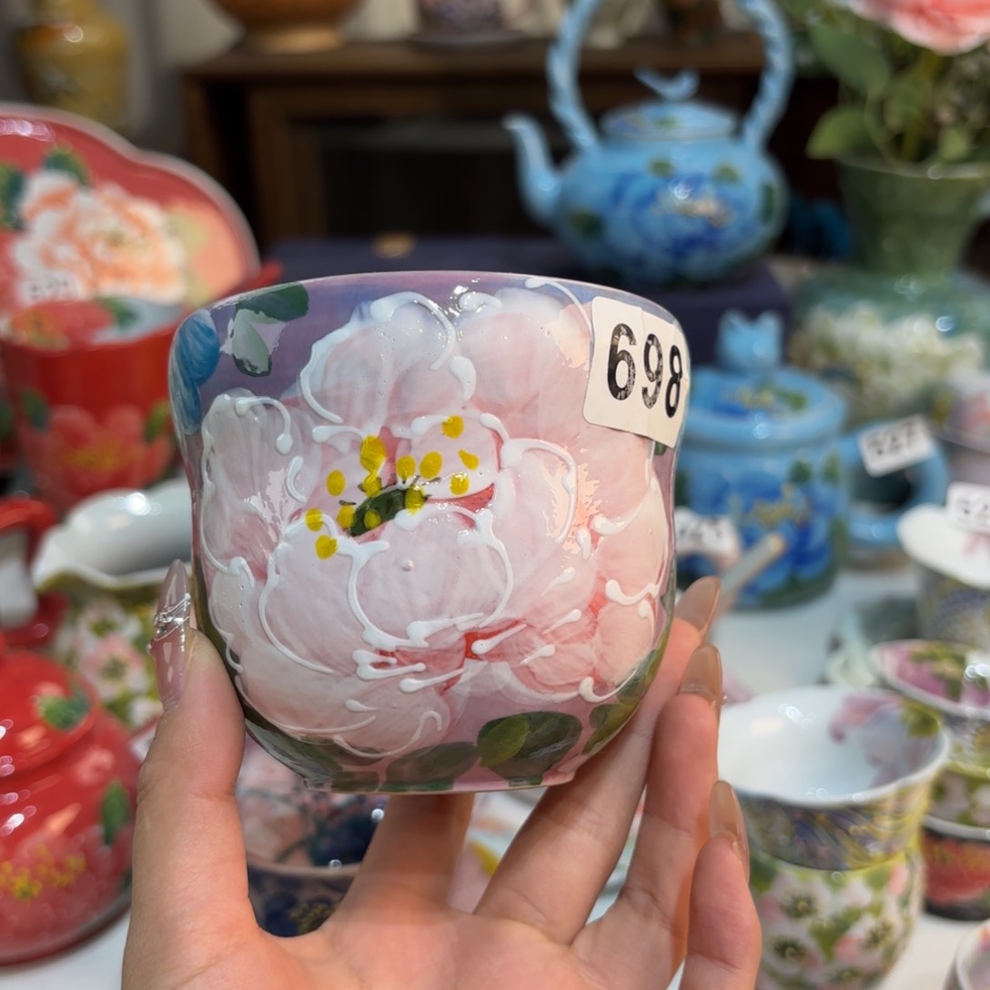 景德镇手绘高温釉下彩陶瓷茶具