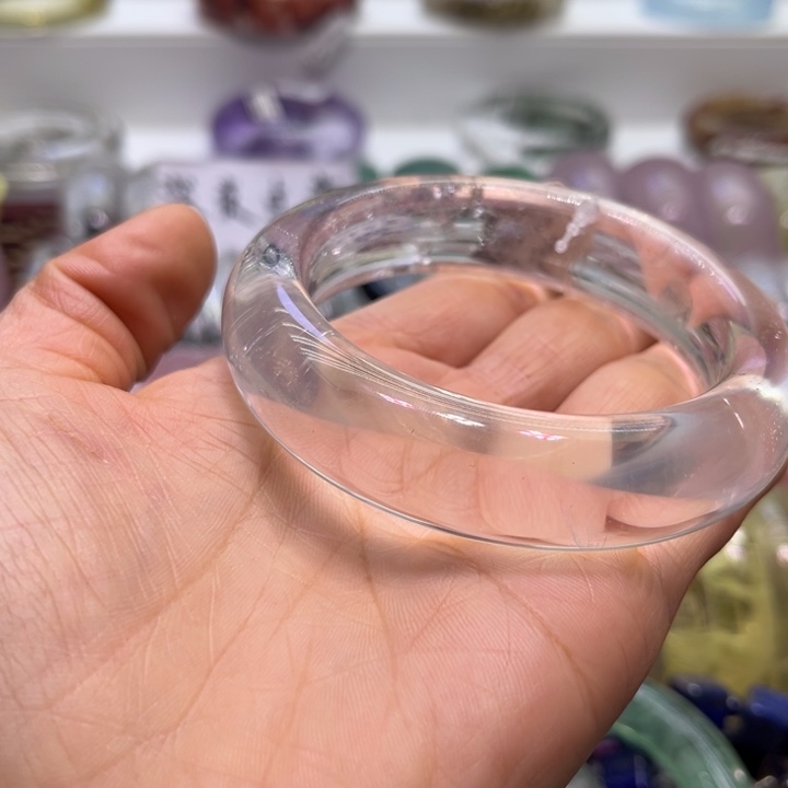 水晶手镯未镶嵌59.8口