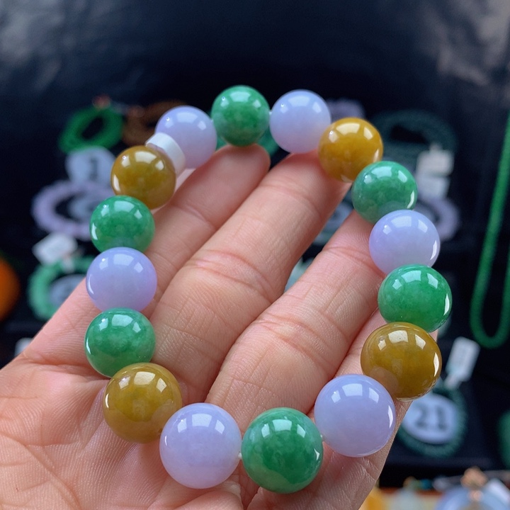 翡翠手链未镶嵌翡翠 12.5 