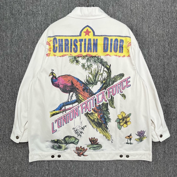 99新 DIOR/迪奥 Dior 小蜜蜂刺绣拼接牛仔外套/38码/99新/13096