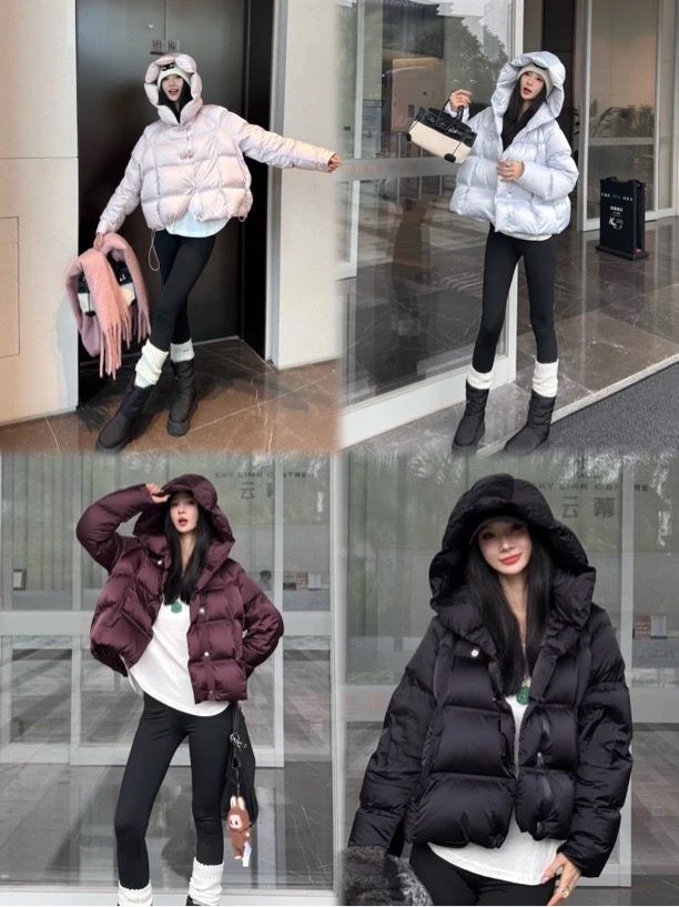 2025冬季新款90白鸭时尚洋气设计师短款羽绒服韩版加厚外套女6236