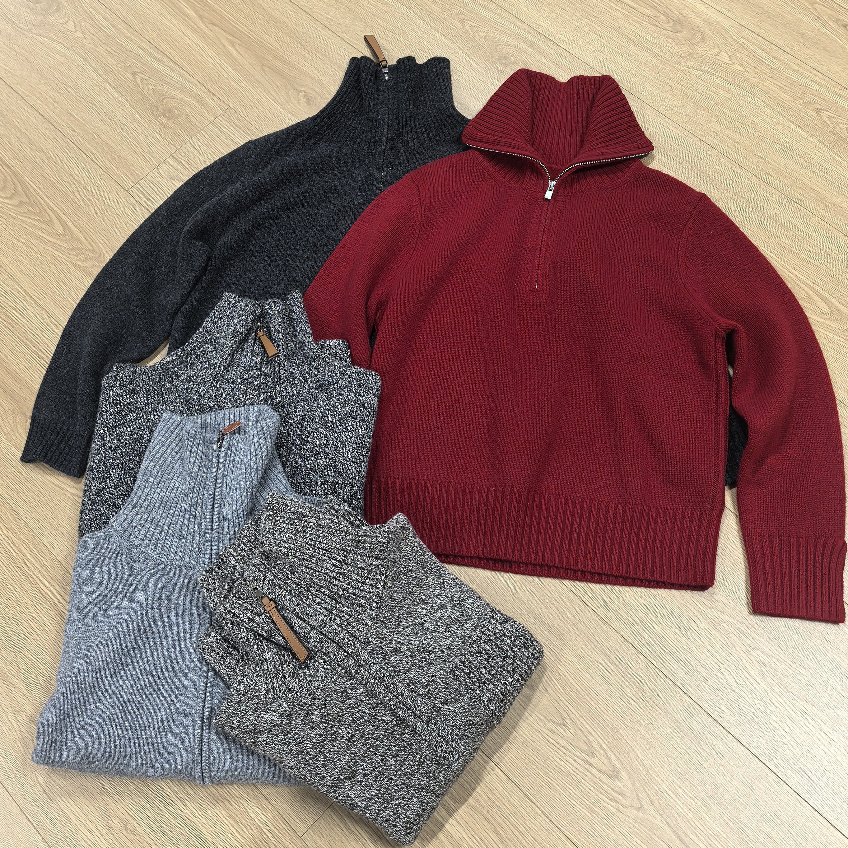 122509半拉链咩咩毛衣宽松女士秋冬保暖长袖毛衣