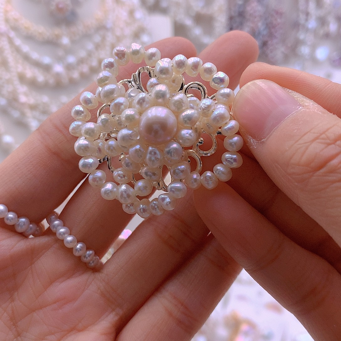 未镶嵌耳饰淡水珍珠发卡