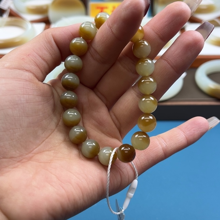 和田玉手串未镶嵌