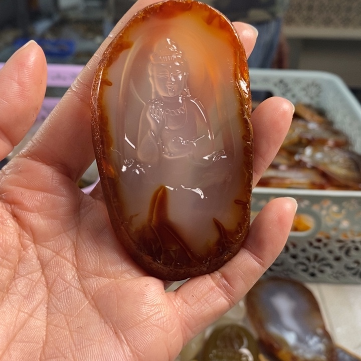 玛瑙/玉髓吊坠(不含链)未镶嵌