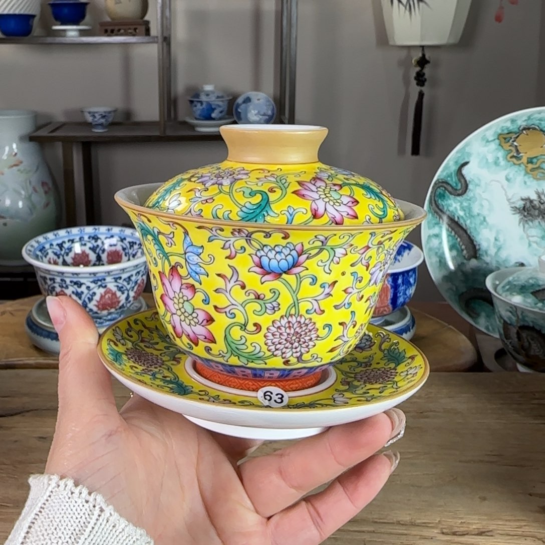 杯景德镇陶瓷柴烧多人