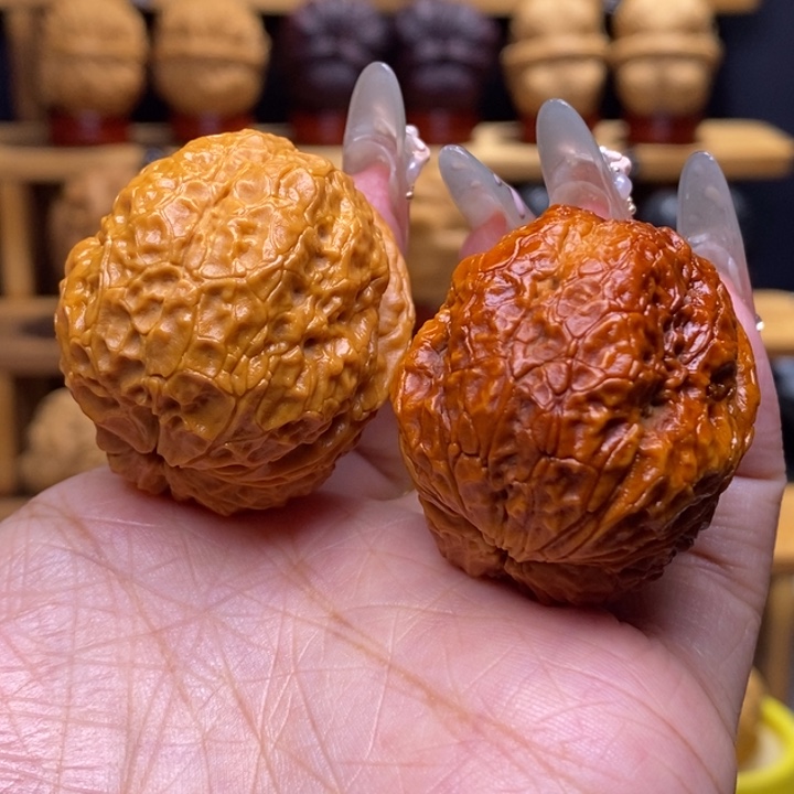 文玩核桃把件龙雀金蟾32号