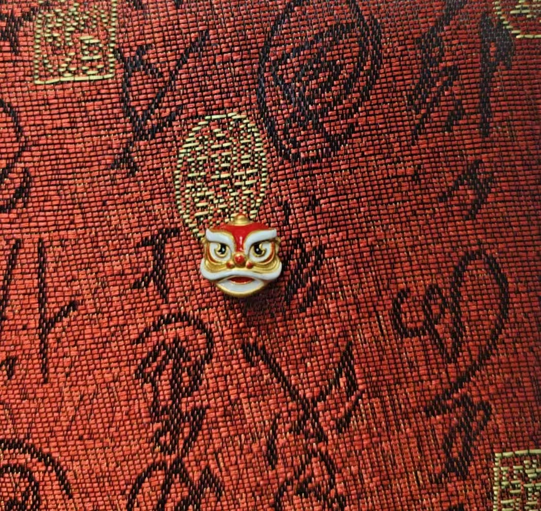 足金醒狮黄金配件