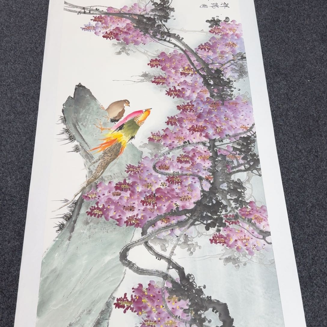 国画国画作品山水花鸟纯手绘