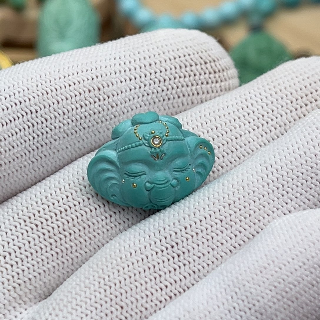 未镶嵌绿松石珠宝奇石