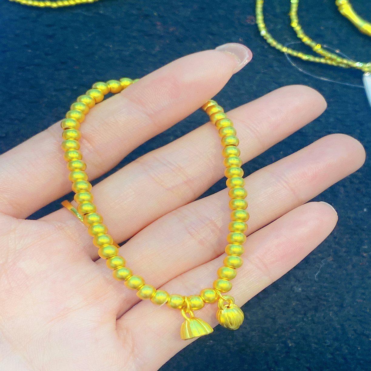 足金手串：两世欢经典款