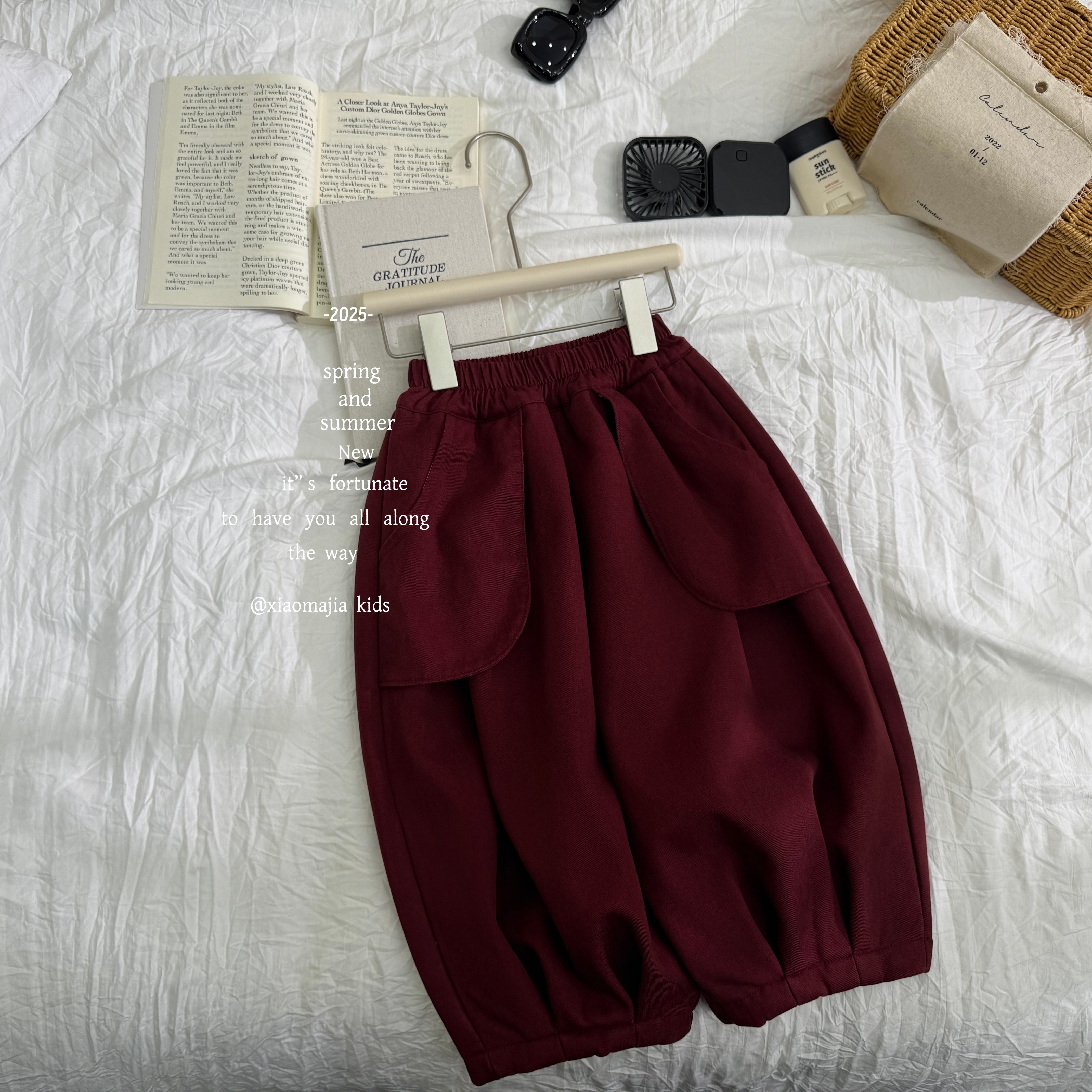 04现货-小马家2025秋冬款一体绒休闲裤D-6781加绒韩版松紧脚口裤