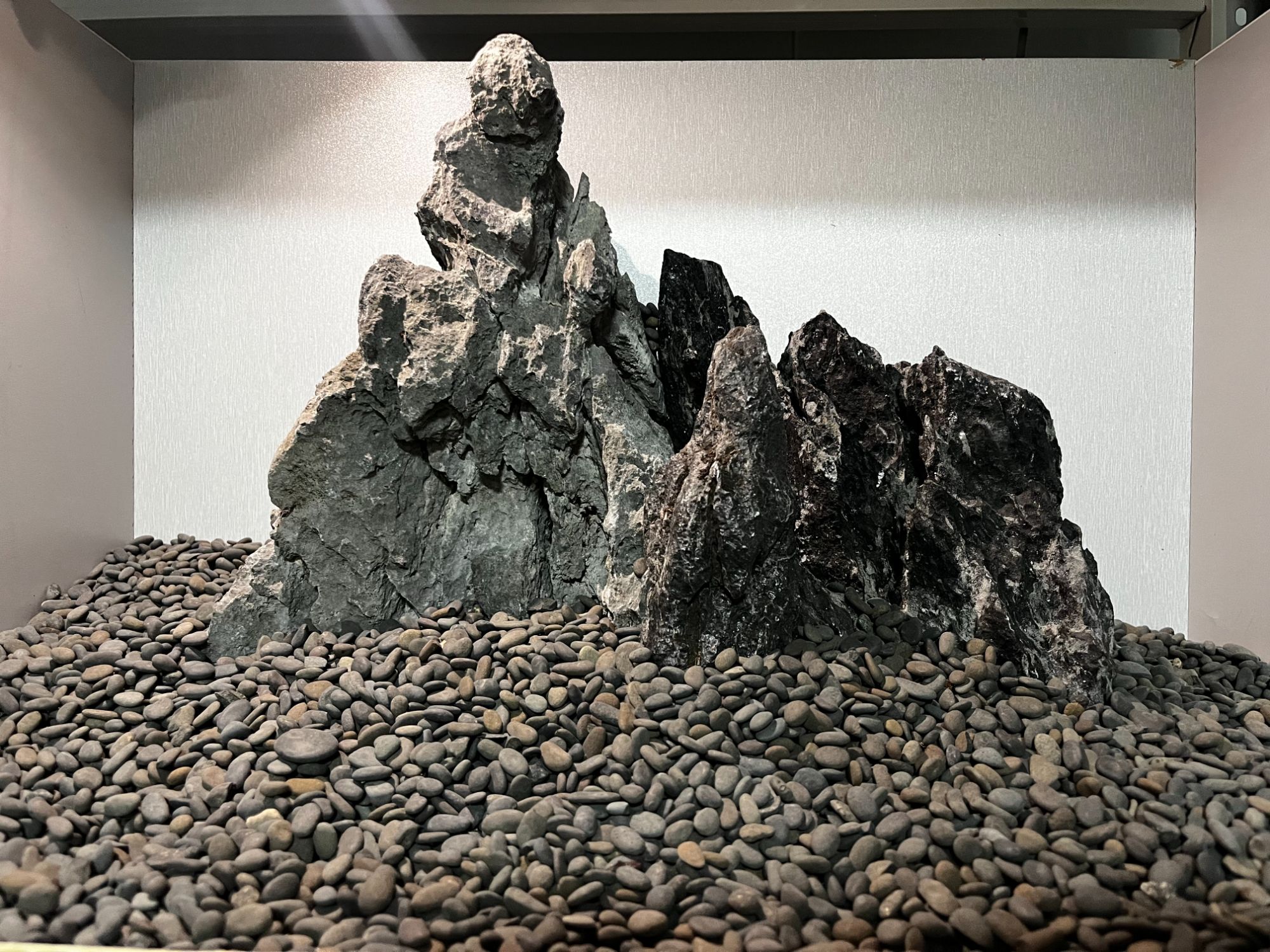 直播间专拍鱼缸造景天然野采石