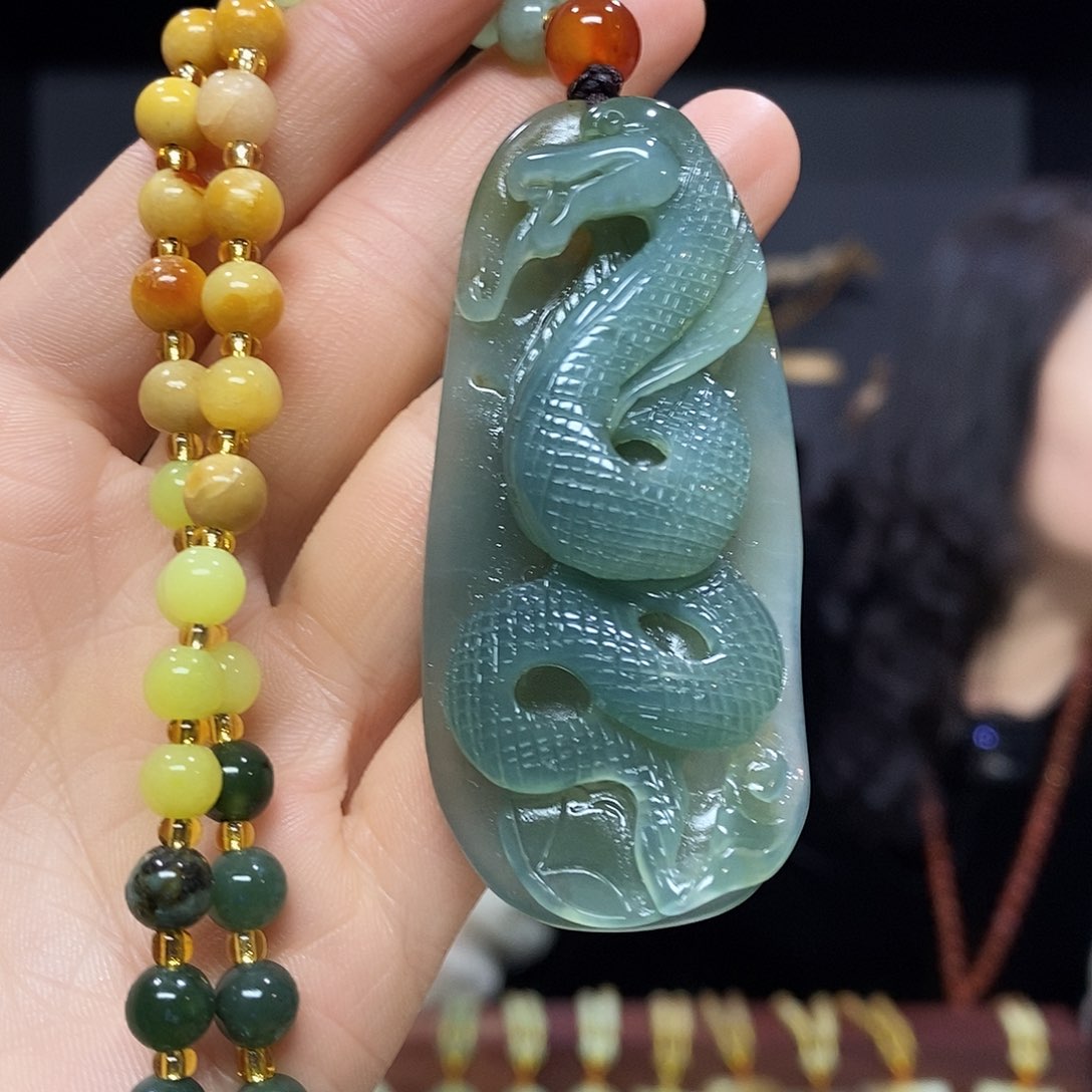 岫玉挂件吊坠手把件未镶嵌