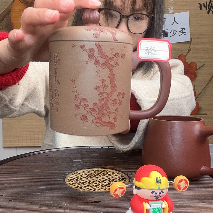 紫砂茶杯原矿紫砂杯